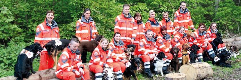 Das Team der Rettungshundestaffel Südniedersachsen