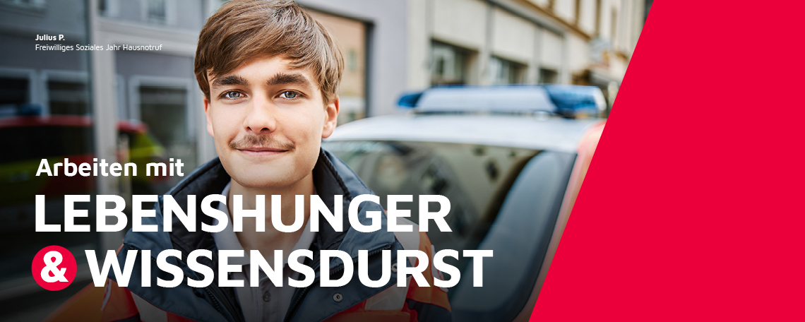 Ein Freiwilligendienstleistender der Johanniter im Bereich Hausnotruf.