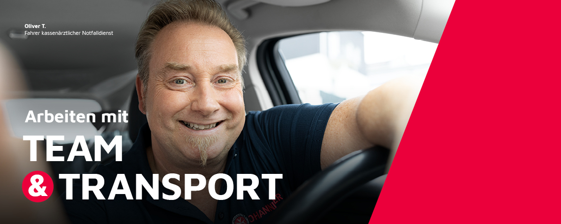 Ein Fahrer für den kassenärztlichen Notfalldienst bei den Johannitern.