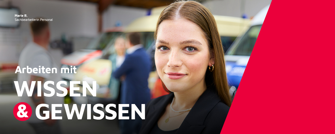 Eine Mitarbeitende der Johanniter im Portrait.