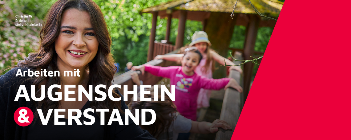 Pädagogische Fachkraft in einer Johanniter-Kita.